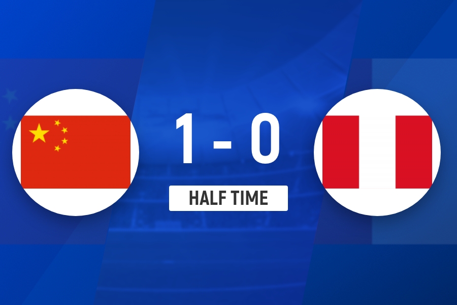 AG体育官方网站-半场-U16国足1-0秘鲁U16 刘凯源破门柯博文远射造险+失单刀